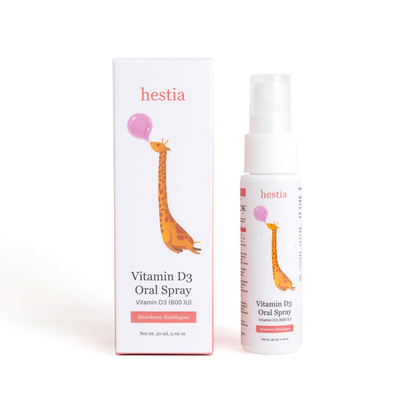 Kids Vitamin D3 Oral Spray 600 IU - Strawberry Bubblegum Flavour